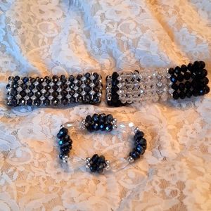 3 bracelets...sparkly and fun. Selling as set.